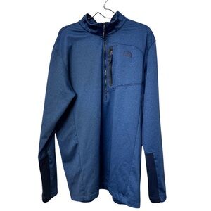 The North Face Canyonlands 1/2 Zip Pullover Mens XXL Tall Shady Blue Heather F18